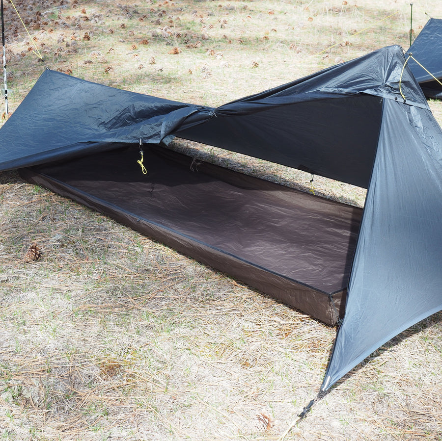 tarp tent setup with floor Ultralight Tarp Floor