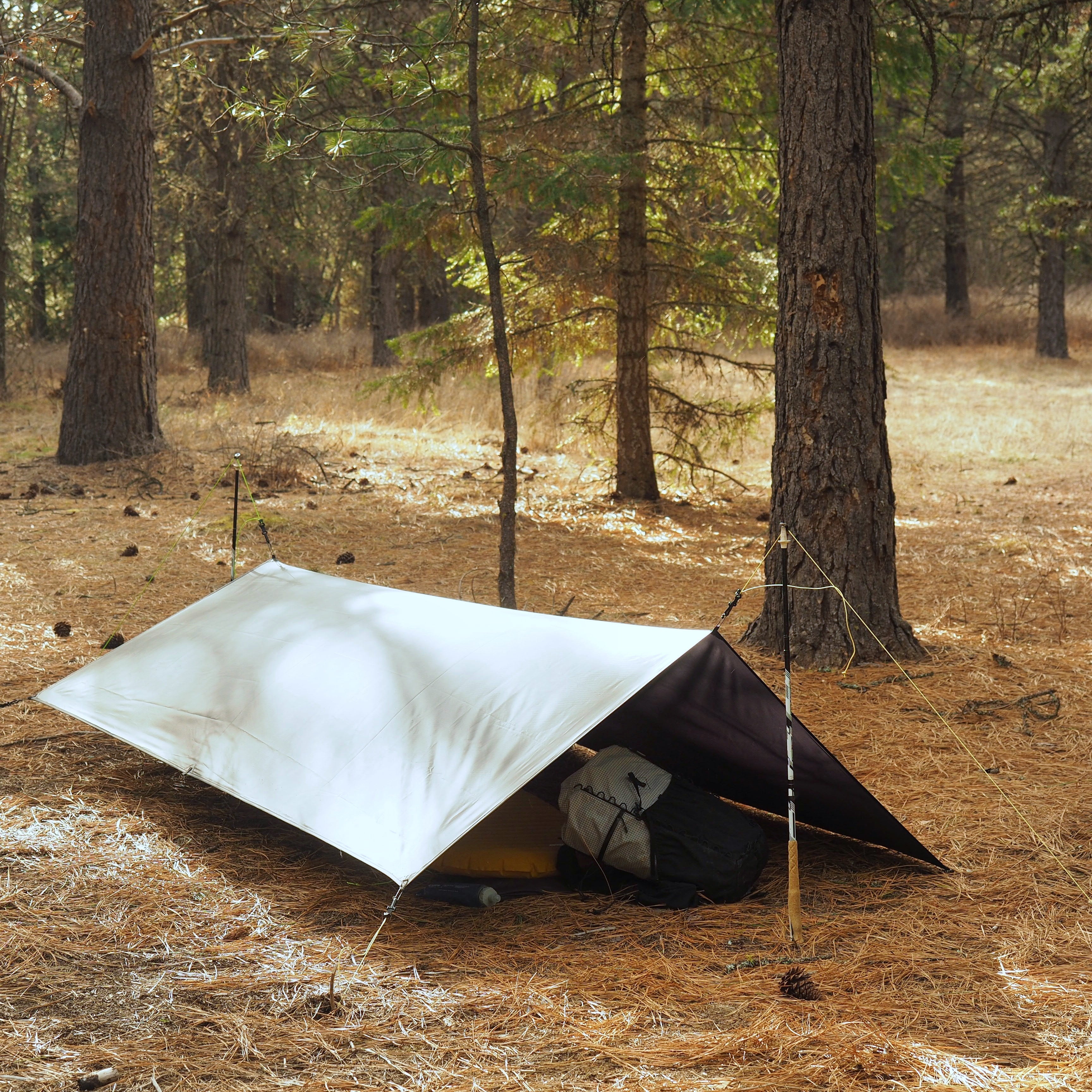 6' x 9' Flat Backpacking Tarp | YAMA Mountain Gear