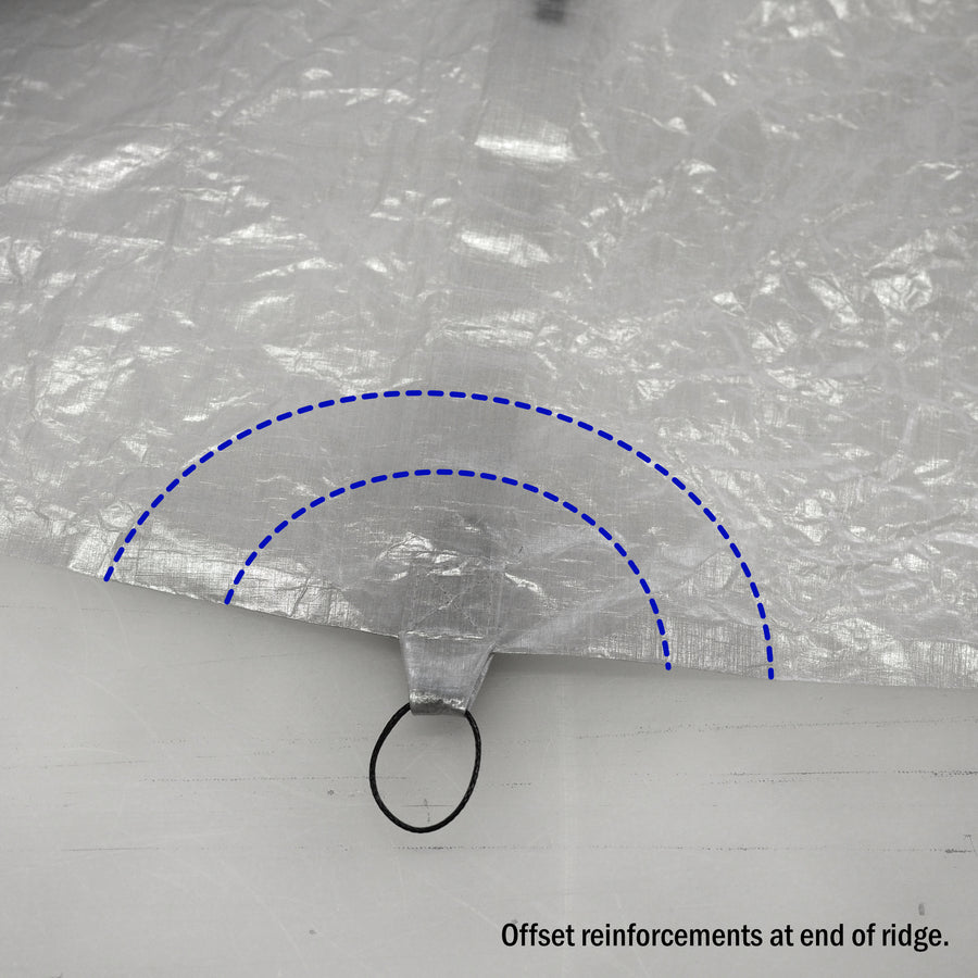 tarp reinforcement 8'/6' Tapered Tarp
